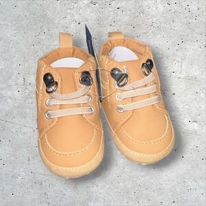 Myggpp Baby Brown‎ Canvas Shoes Size 0-6M New With Tags